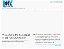 Tablet Screenshot of igs-uk.org